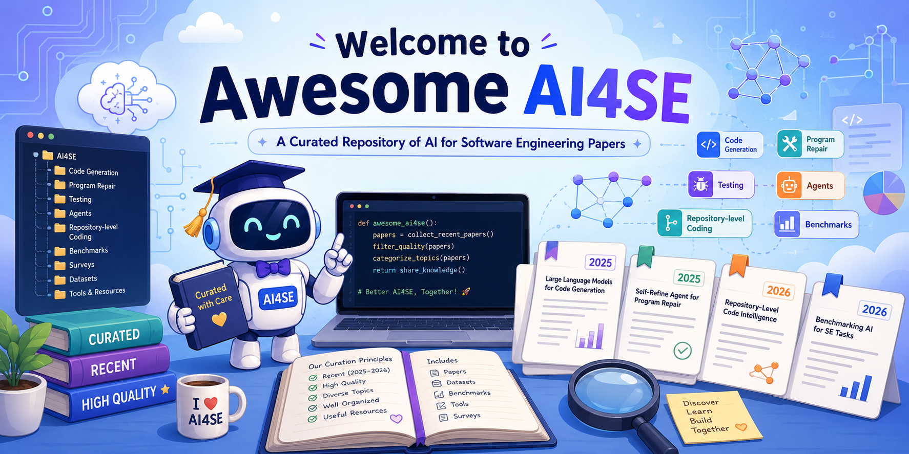 Awesome-AI4SE teaser